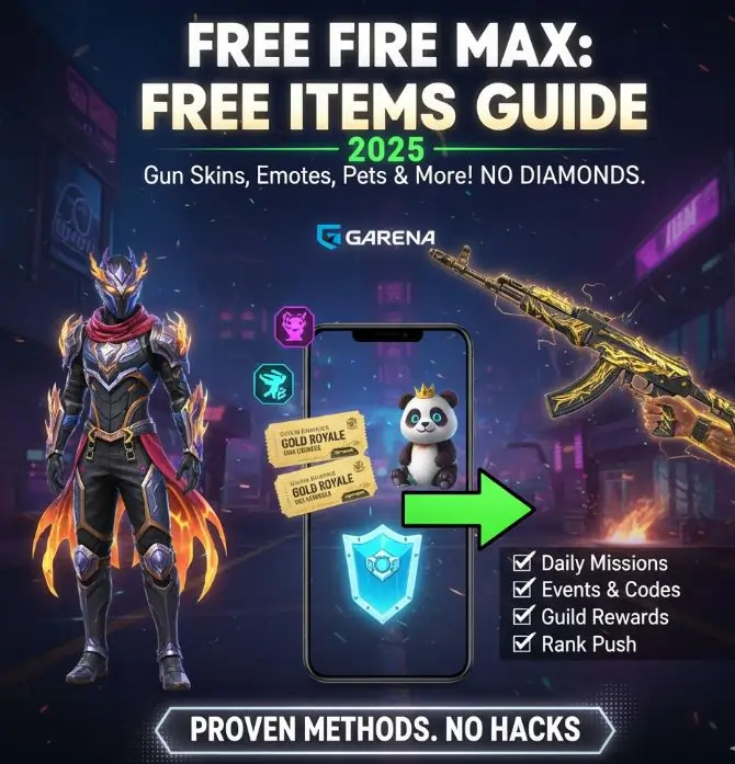 Free Fire Gun Skins & Free Items in MAX 2026: Claim Without Diamonds