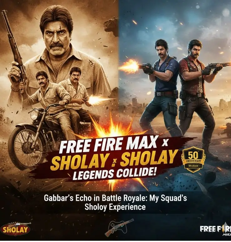 Free Fire MAX x Sholay: Legendary Bollywood Collab Celebrates 50 Years