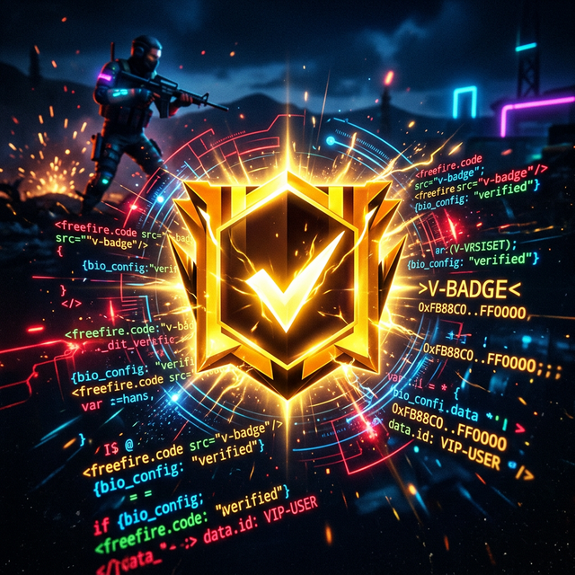 Free Fire V Badge Code Copy Paste Bio